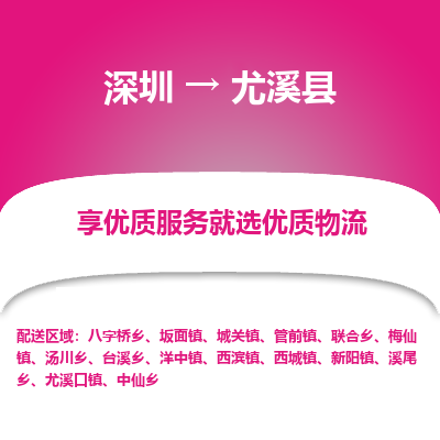 深圳到尤溪縣貨運公司(當天派送）