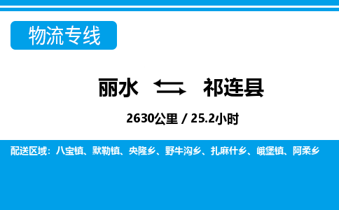 麗水到祁連縣物流專線-麗水至祁連縣貨運公司