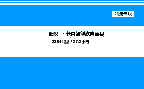 武漢到長(zhǎng)白縣物流專(zhuān)線(xiàn)-武漢至長(zhǎng)白縣貨運(yùn)公司