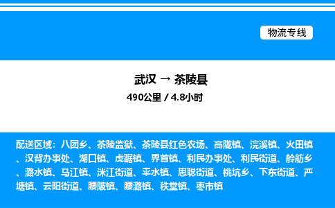 武漢到茶陵縣物流專(zhuān)線(xiàn)-武漢至茶陵縣貨運(yùn)公司